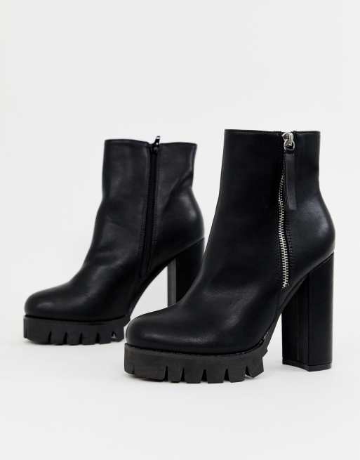 Simmi London chunky high heeled ankle boots | ASOS