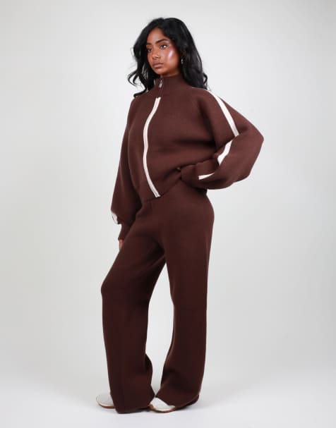 Simmi London Chunky knit in brown - view 1