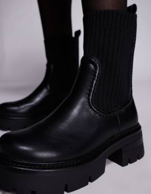 Simmi Shoes Simmi London Judd Chunky Chelsea Boots In Black | ModeSens