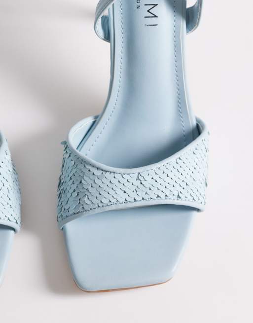 SIMMI London - Cindy - Sandales à talon ornées de sequins - Bleu, 2 de 4
