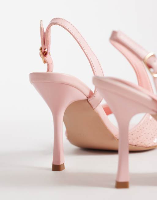 SIMMI London - Cindy - Sandales à talon ornées de sequins - Rose, 3 de 4