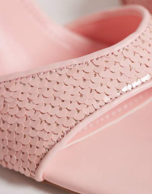 SIMMI London - Cindy - Sandales à talon ornées de sequins - Rose, 4 de 4