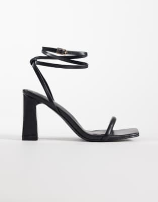 Simmi Shoes Simmi London Citra Block Heel Sandals In Black