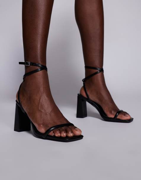 Simmi London Citra block heeled sandals in black - view 1