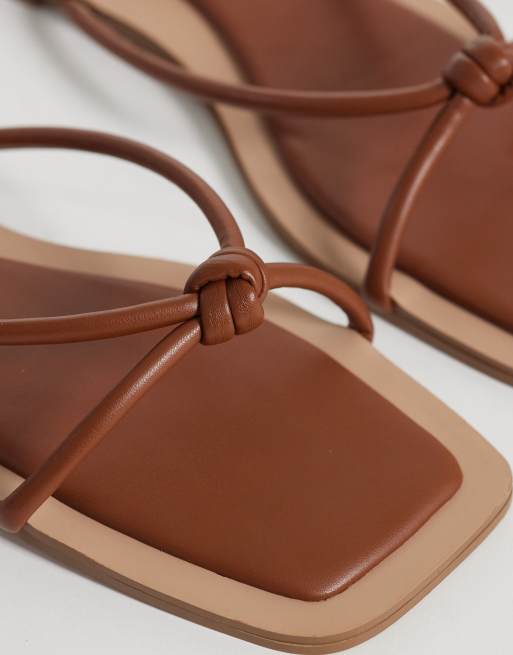 SIMMI London Cola knot flat sandals in tan, 4 of 4