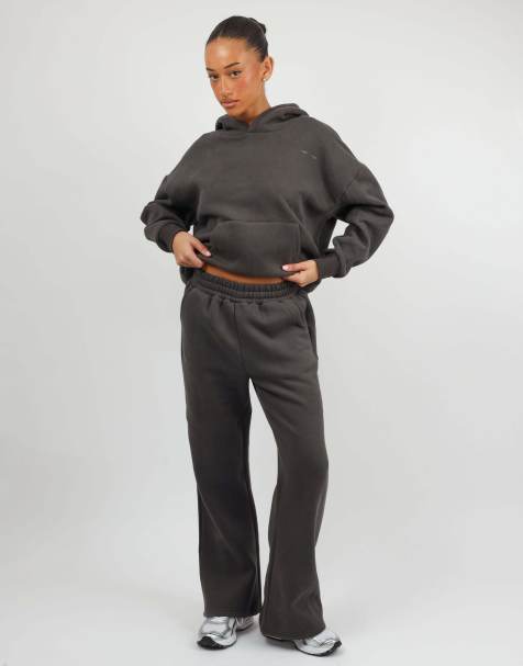 Simmi London Colby essentials flared joggers in dark grey - view 1