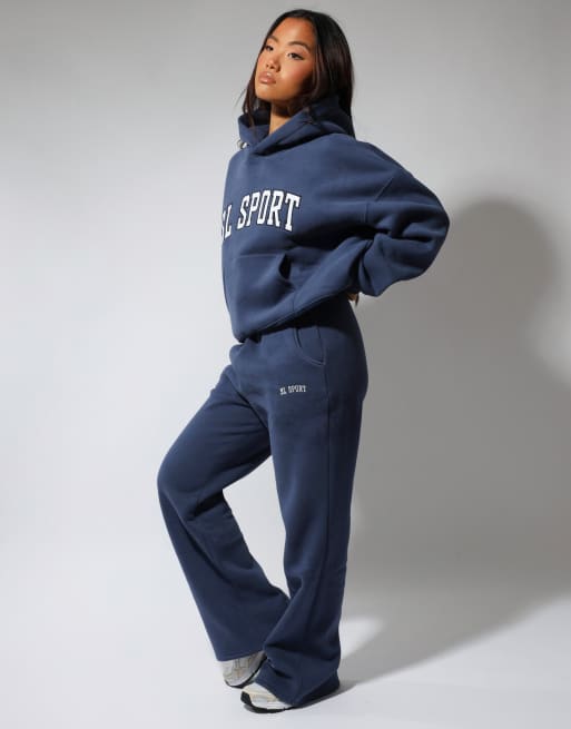 Simmi London Colby sport flared joggers in vintage blue, 2 of 4