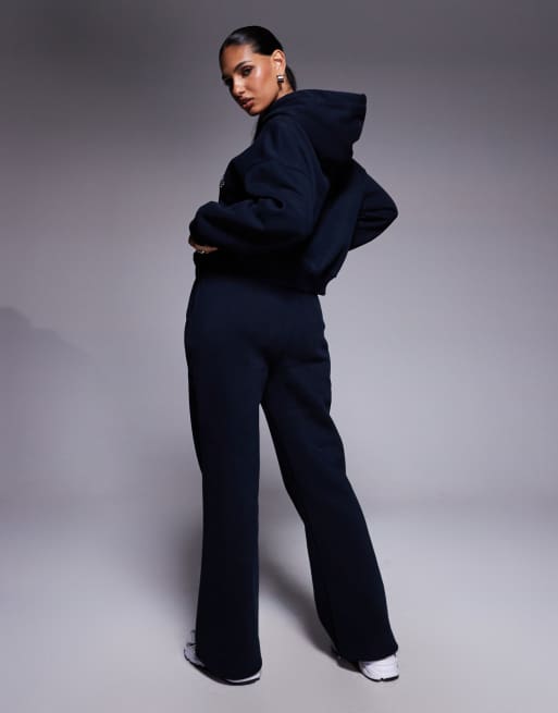 Simmi London Colby varsity flared joggers in oxford blue, 5 of 5