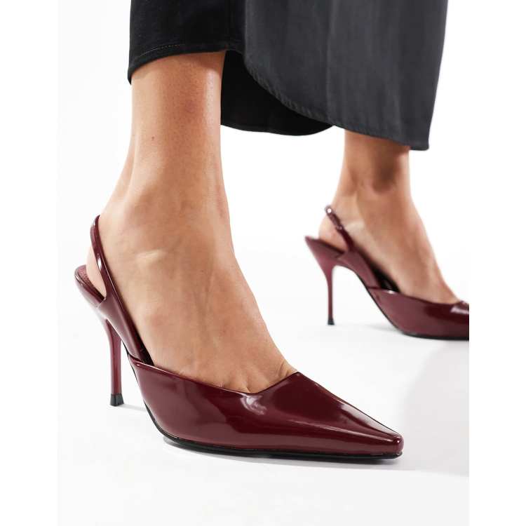 Pointed slingback heels deals