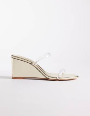 Simmi Shoes Simmi London Dianna Wedge Sandals In Gold