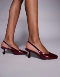 [SIMMI Shoes] Simmi London Dorothy slingback heeled shoes in red 39 Red pu
