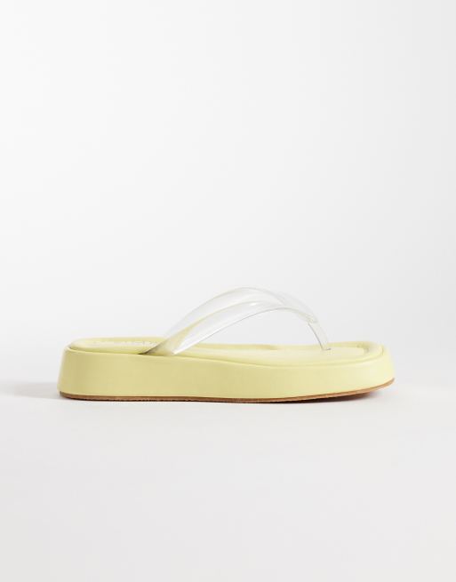 SIMMI London - Drew - Tongs à semelle plateforme - Jaune, 2 de 4