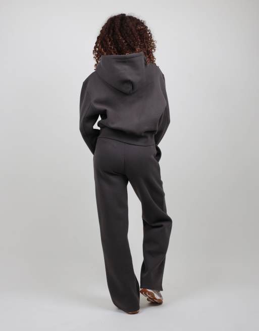 Simmi London Drop shoulder zip hoodie in grey, 4 of 4