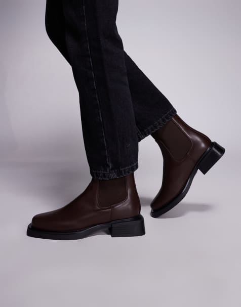 SIMMI London - Duff - Lage chelsea boots in bruin - view 1