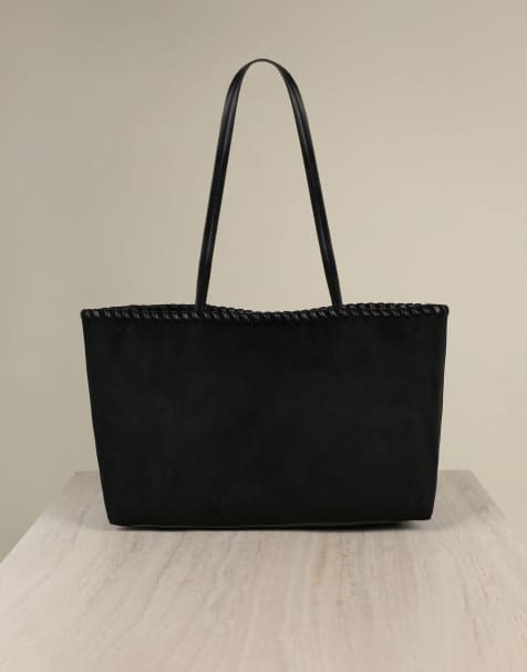Simmi London Elare handbag in black suede - view 1