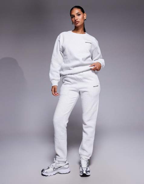 Simmi London Elwood essentials cuffed joggers in pebble grey - view 1