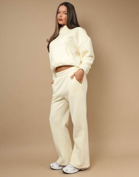 Simmi London essentials hoodie & joggers in cream - view 1