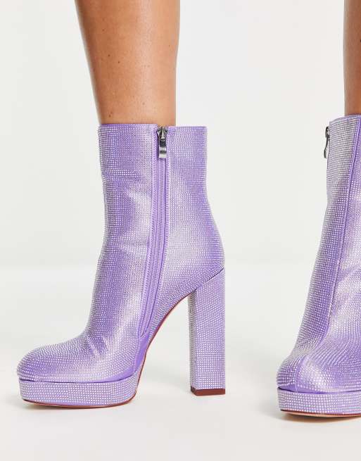 Purple booties store