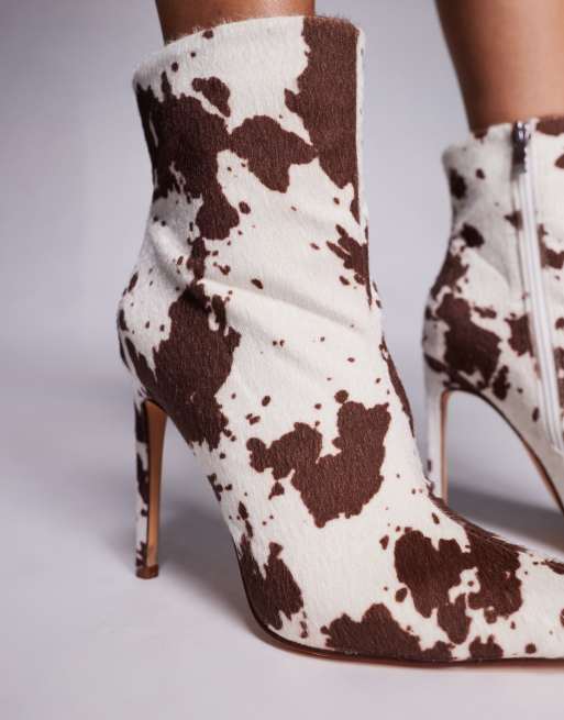 Simmi London – Harvie – Stiefeletten mit Kuhfellmuster und hohem Absatz, 3 von 4