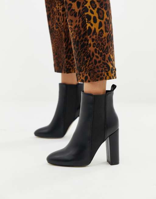 Simmi London Heidi black block heeled ankle boots | ASOS