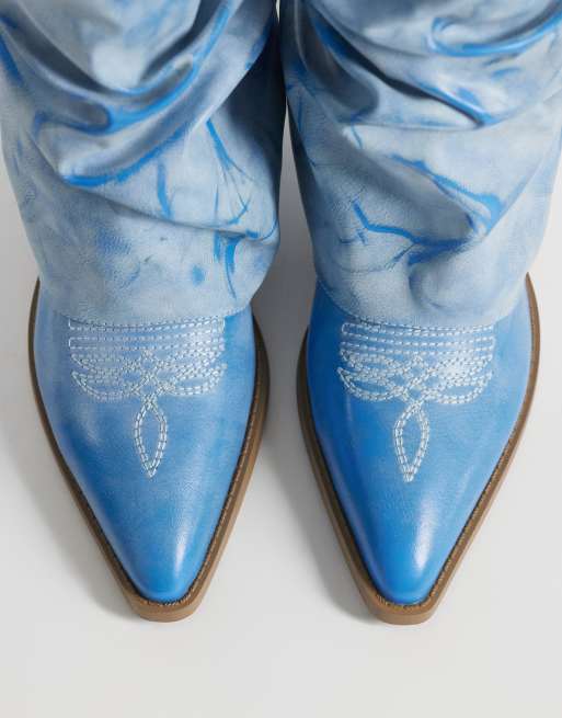 Simmi London - Ituama - Stivaletti bassi con risvolto blu, 2 di 4