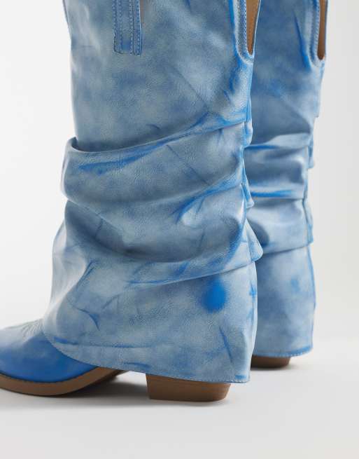 Simmi London - Ituama - Stivaletti bassi con risvolto blu, 4 di 4