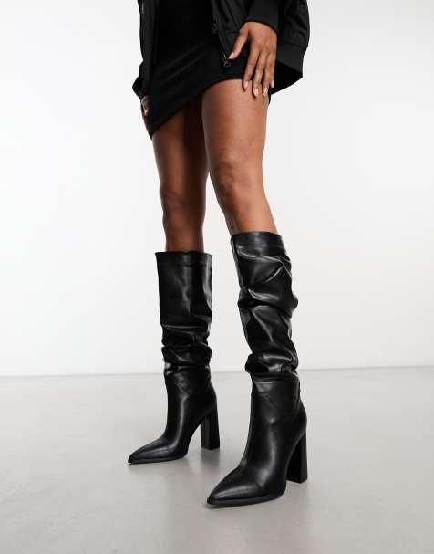 SIMMI London - Jacques - Bottes hauteur genou froncées - Noir - view 1