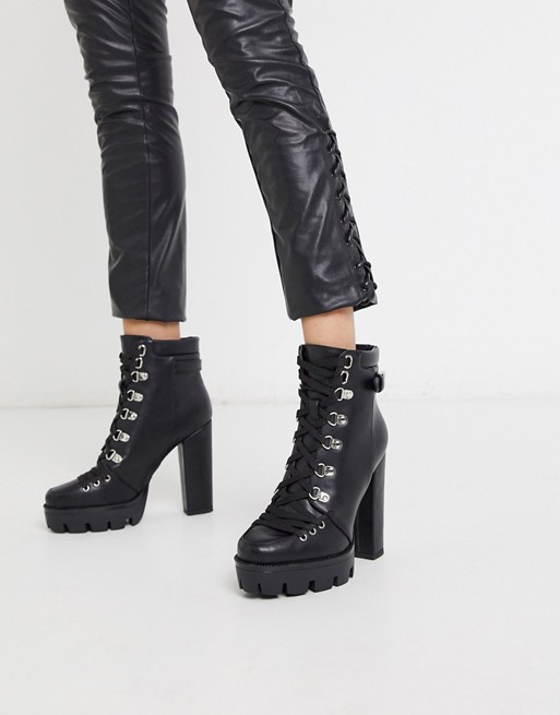 Simmi London Jemma chunky ankle boots in black