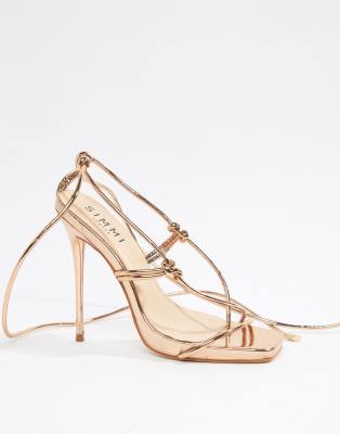 simmi rose gold heels