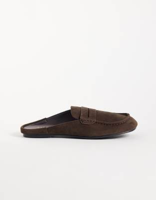 Simmi Shoes Simmi London Kaiya Loafer Mules In Brown