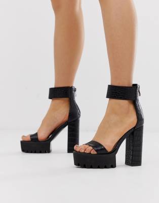 cheap chunky heels