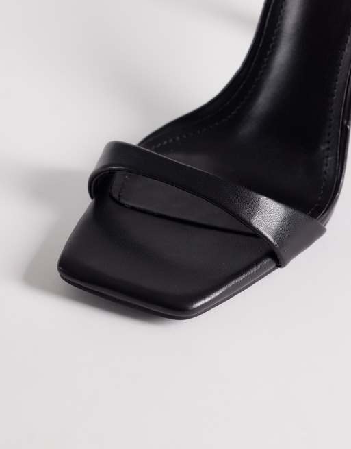 Simmi London Kareena barely there heeled sandals in black, 4 of 4