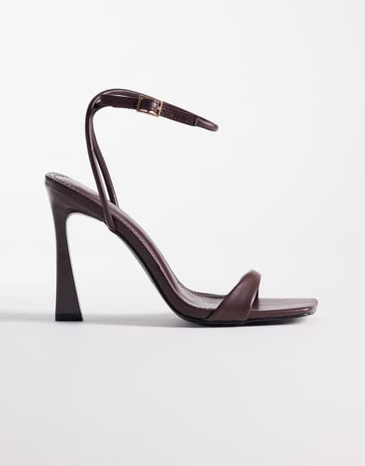 SIMMI London - Kareena - Sandales à talon minimalistes - Chocolat