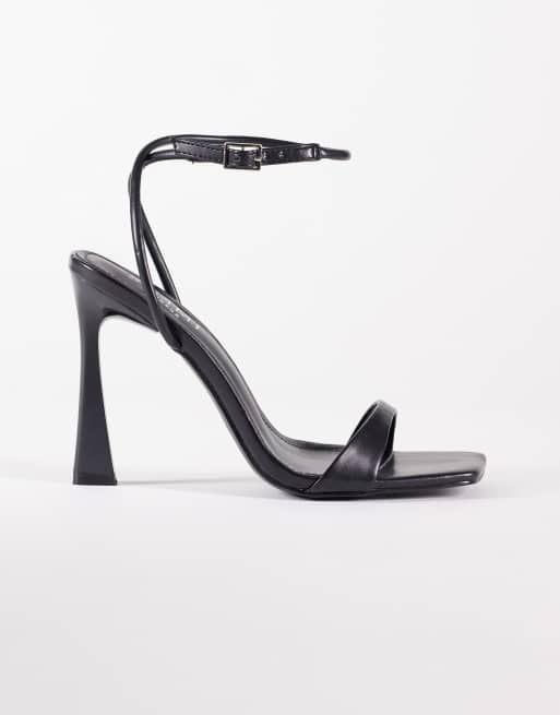 Simmi London - Kareena - Sandales larges minimalistes à talon - Noir, 1 de 4