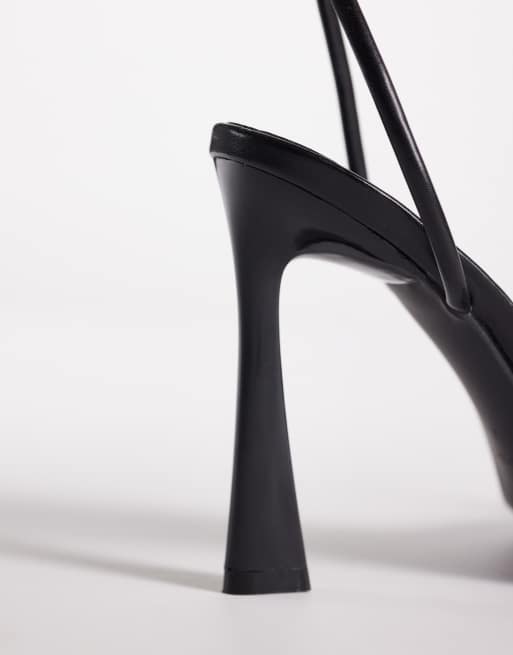 Simmi London - Kareena - Sandales larges minimalistes à talon - Noir, 3 de 4