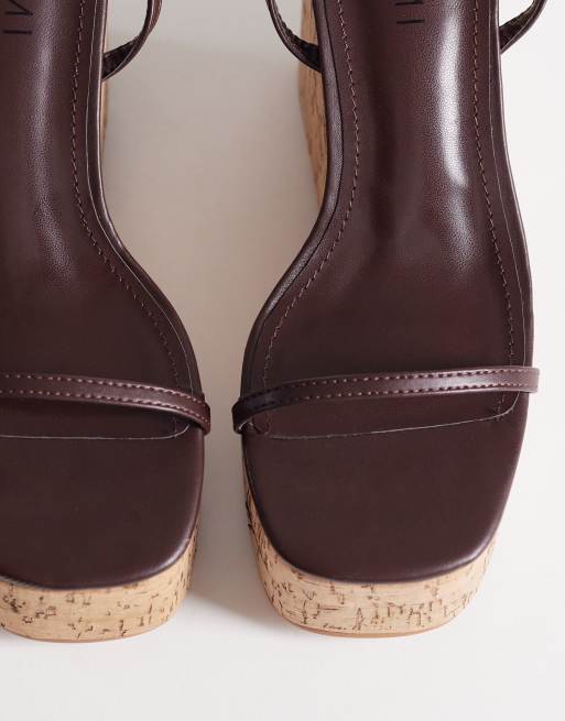 SIMMI London - Kitty - Sleehakken met hoge hak in bruin, 2 van 4