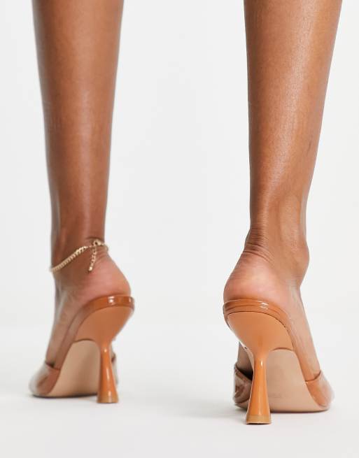 SIMMI London - Kyleigh - Mules à talon effet croco - Beige, 2 de 4