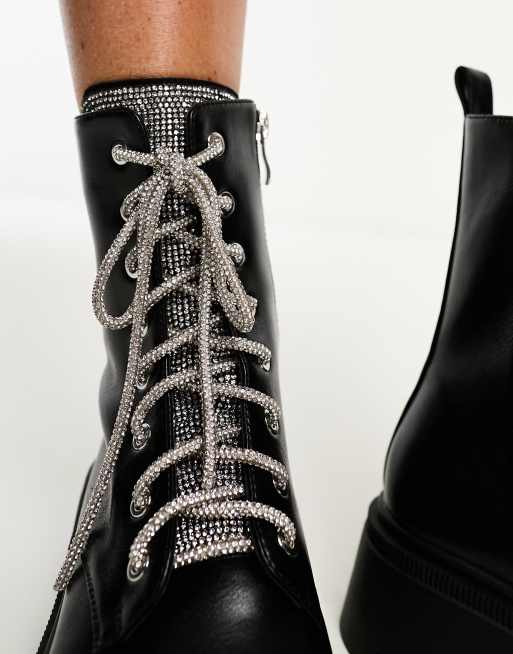 Black sales embellished booties