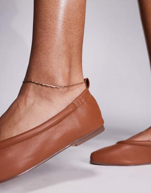 Simmi London – Leesa – Ballerinas in Hellbraun, 3 von 4
