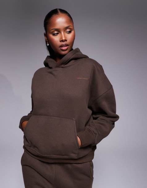 Simmi London Maeve essentials hoodie in chestnut - view 1