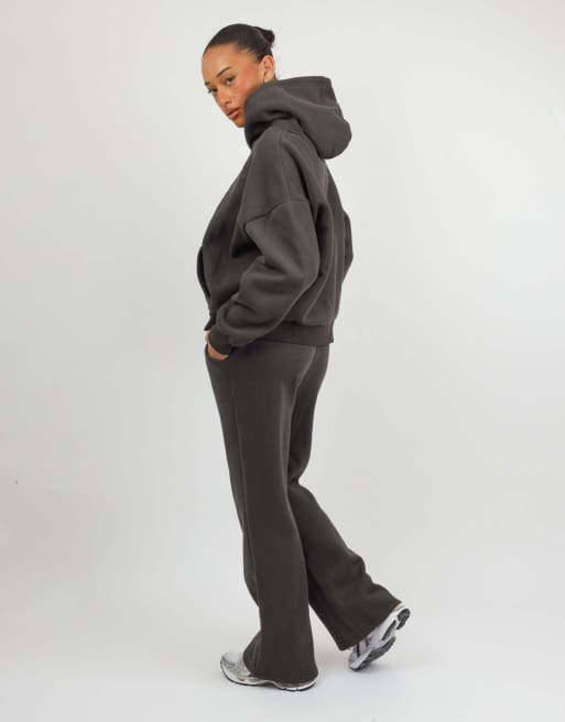 Simmi London Maeve essentials hoodie in dark grey, 3 of 4