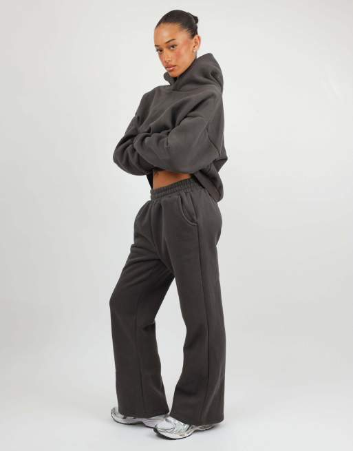 Simmi London Maeve essentials hoodie in dark grey, 4 of 4
