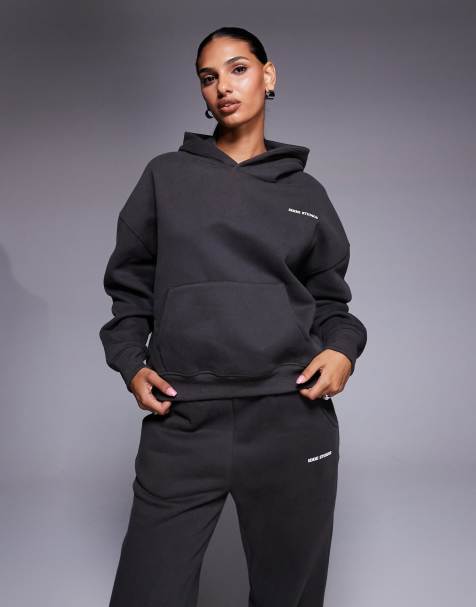 Simmi London Maeve essentials hoodie in slate - view 1