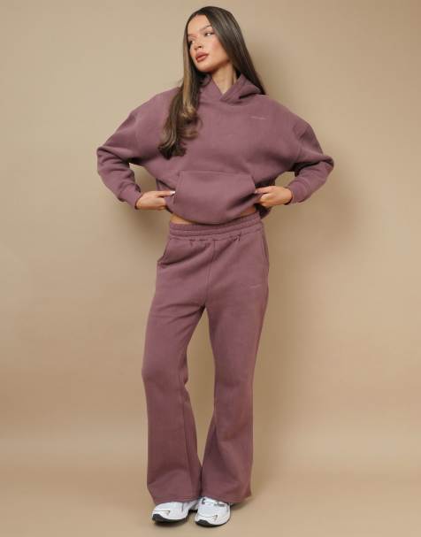 Simmi London Maia simmi studios flared joggers in mauve - view 1