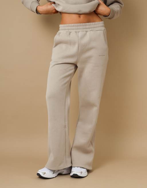 Simmi London Maia simmi studios flared joggers in stone, 3 of 4