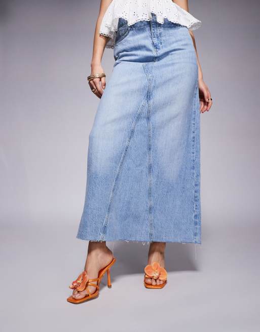イムサエム 小さな 花入 Simmi London Manaia 3D floral high heeled sandals in orange | ASOS