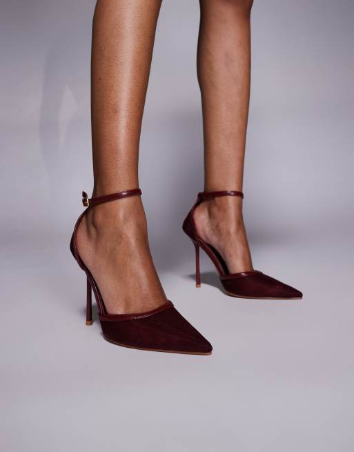 SIMMI London - Mandisa - Chaussures à talons en tulle - Bordeaux, 2 de 4