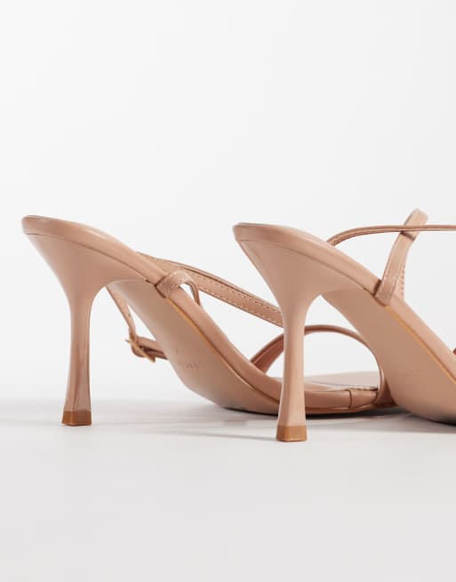 Simmi London Marnie barely there sandals in beige, 4 of 4