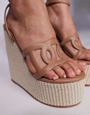 Simmi Shoes Simmi London Martha High Heeled Espadrille Wedges