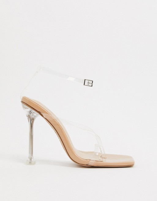 Simmi London Marvis heeled sandals in clear